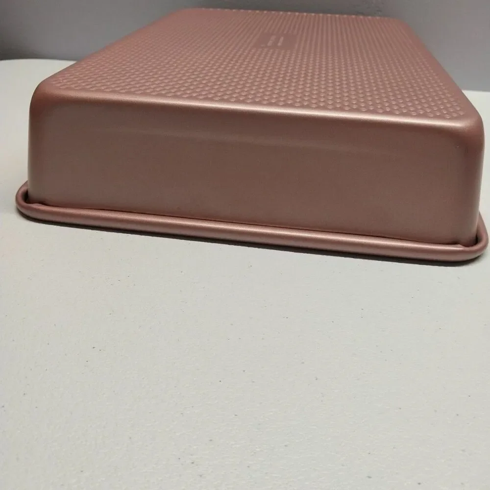 David Burke Gourmet Pro 13x9 Rose Gold Textured Nonstick Baking Pan